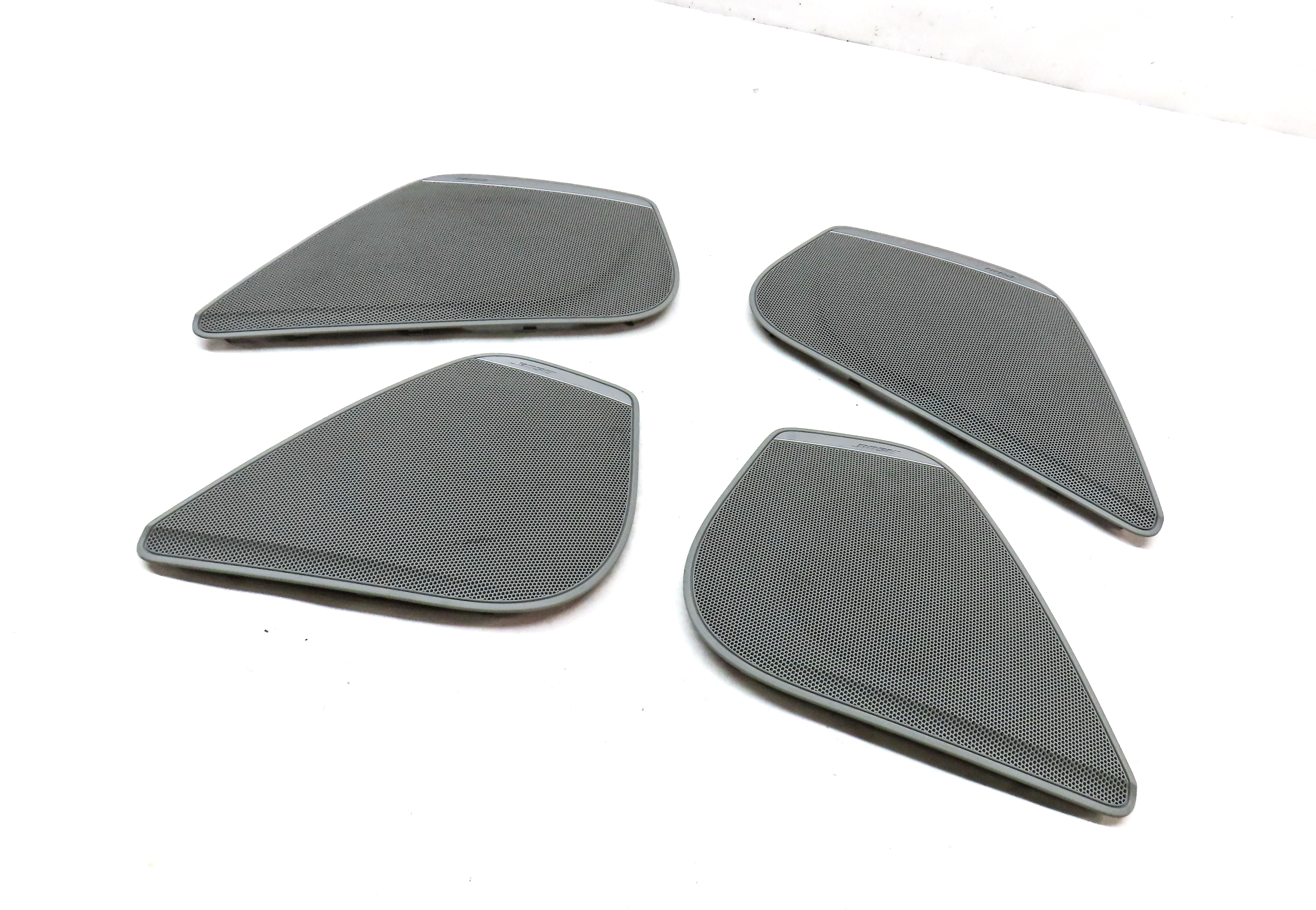 2013 AUDI A6 (C7 4G) BOSE RADIO STEREO SPEAKER COVER GRILLE SET / 4 GRAY — exact item pictured